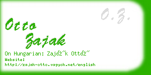 otto zajak business card